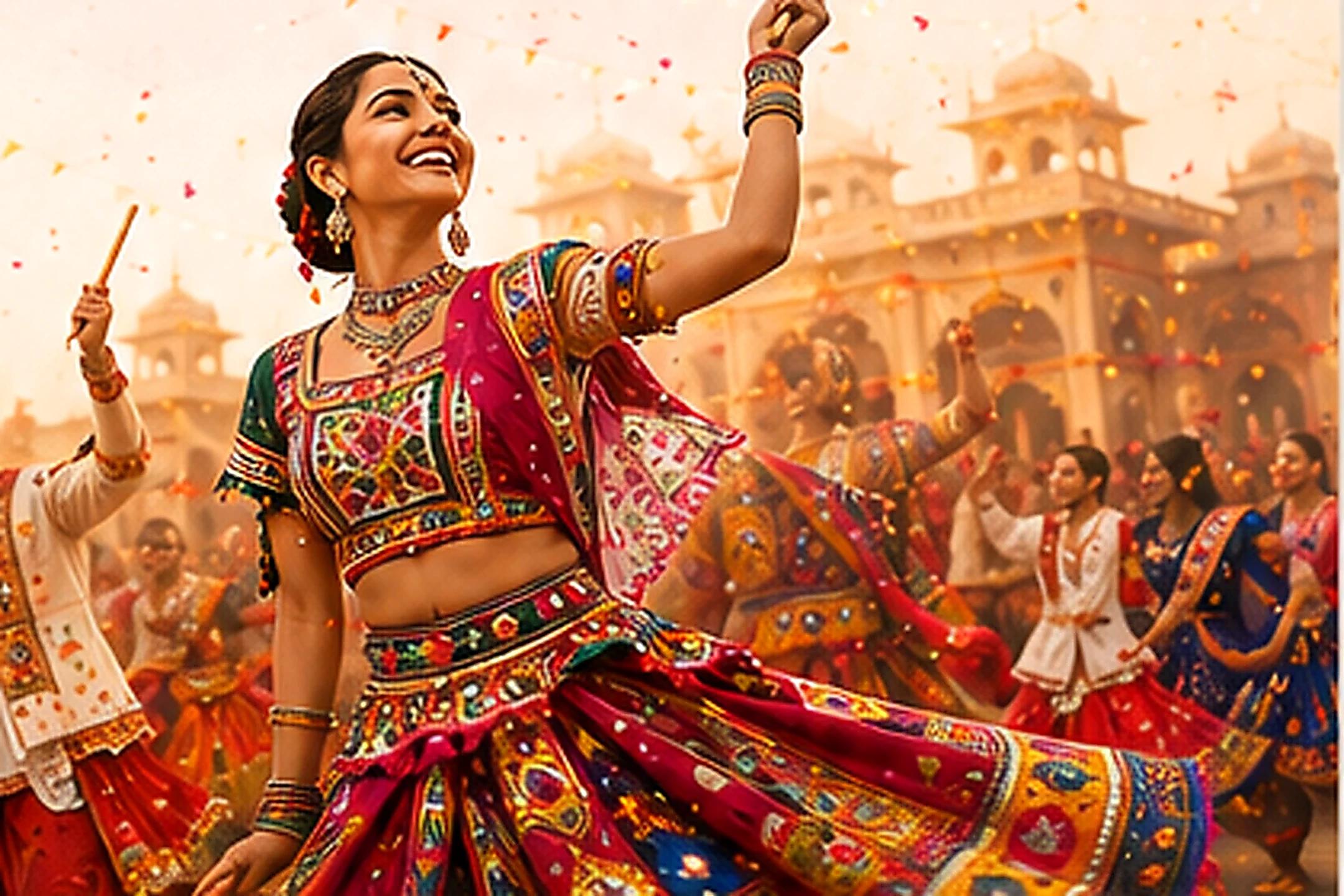 Navraas Garba celebration in Jaipur